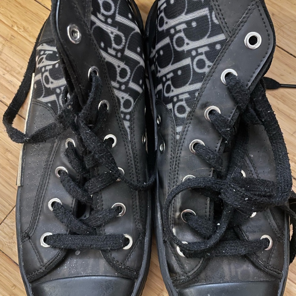 Christian Dior oblique canvas shoes